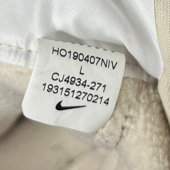 Nike Womens Sportswear Polar Fleece Sweat Cream Pants RET $65 CJ4934-271 sz L - Picture 11 of 11